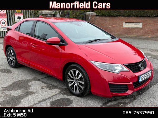 Honda Civic Hatchback, Petrol, 2016, Red