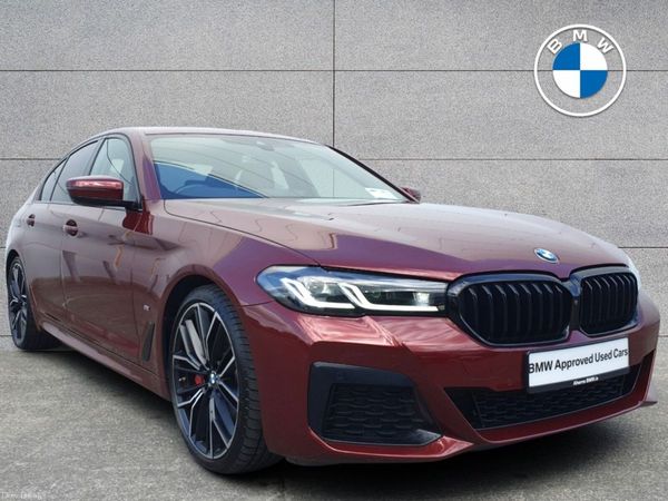 BMW 5-Series Saloon, Diesel Hybrid, 2023, Red