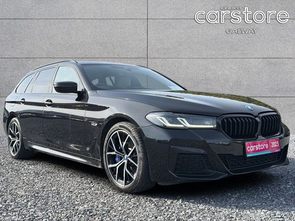 BMW 5-Series Estate, Petrol Hybrid, 2023, Black