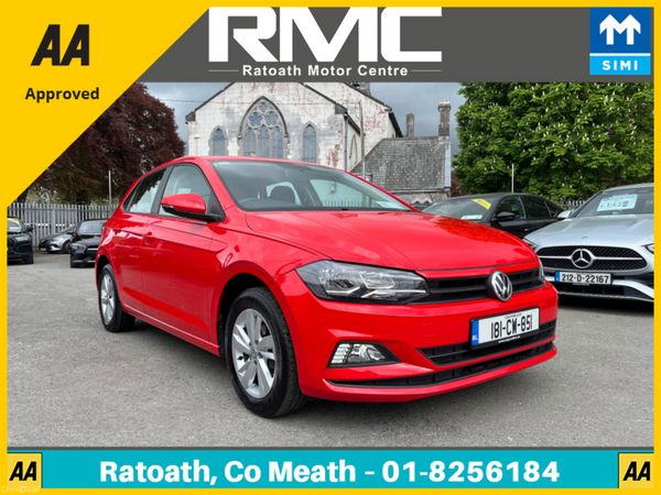 Volkswagen Polo Hatchback, Petrol, 2018, Red