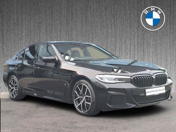 BMW 5-Series Saloon, Petrol Plug-in Hybrid, 2021, Black