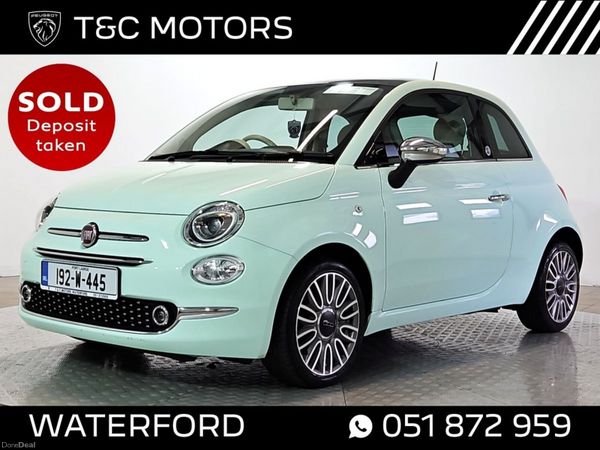 Fiat 500 Hatchback, Petrol, 2019, Green