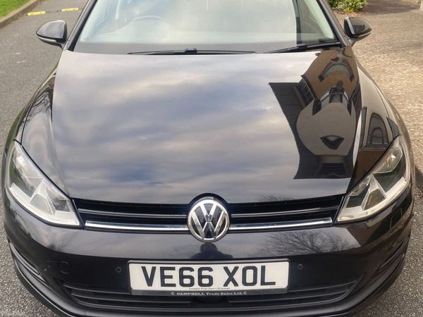 Volkswagen Golf Hatchback, Diesel, 2017, Black