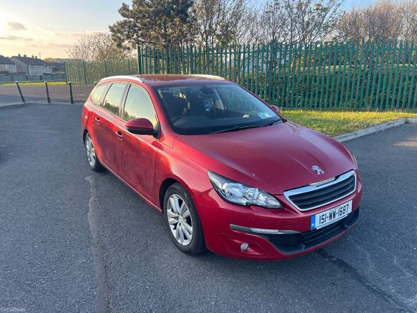 Peugeot 308 Estate, Diesel, 2015, Red