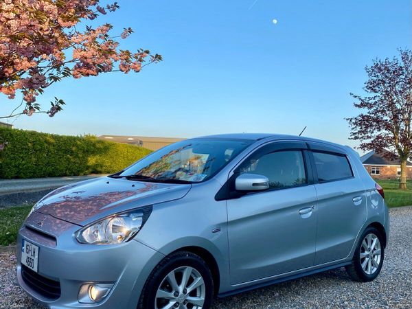 Mitsubishi Mirage Hatchback, Petrol, 2015, Silver
