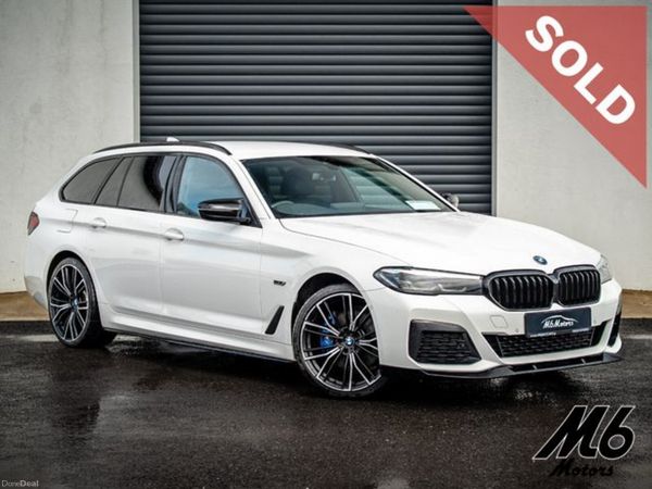 BMW 5-Series Estate, Petrol Plug-in Hybrid, 2022, White
