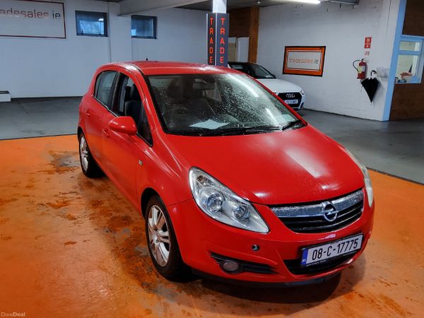 Opel Corsa Hatchback, Petrol, 2008, Red