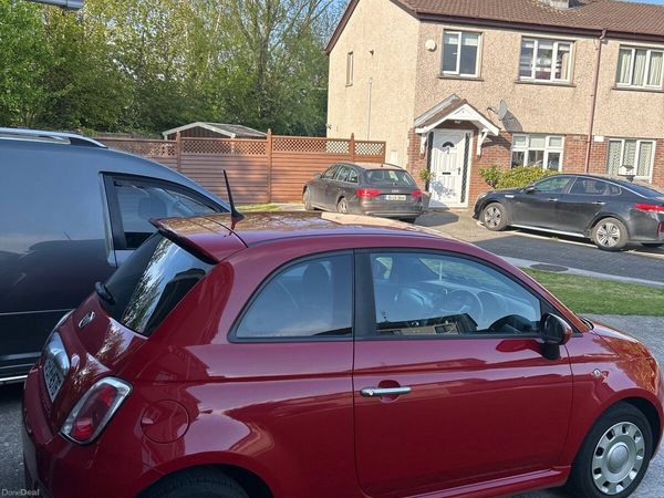 Fiat 500 Hatchback, Petrol, 2015, Red