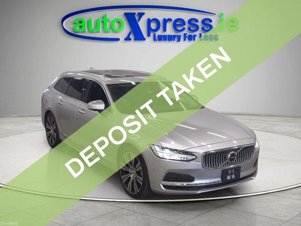 Volvo V90 Estate, Petrol Plug-in Hybrid, 2022, Silver