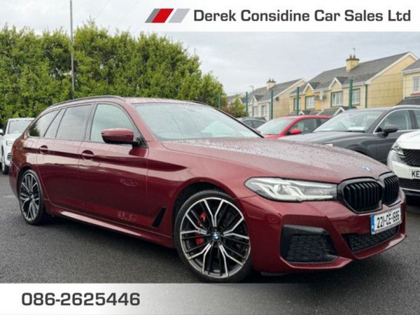 BMW 5-Series Estate, Diesel, 2022, Red