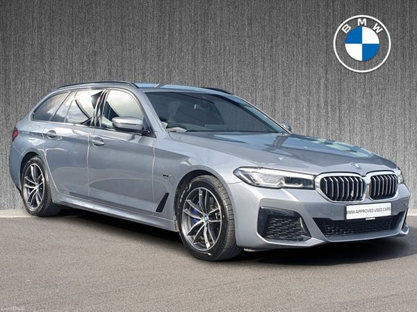 BMW 5-Series Estate, Petrol Plug-in Hybrid, 2024, Grey
