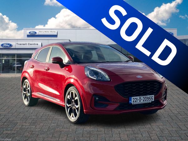 Ford Puma SUV, Petrol Hybrid, 2022, Red