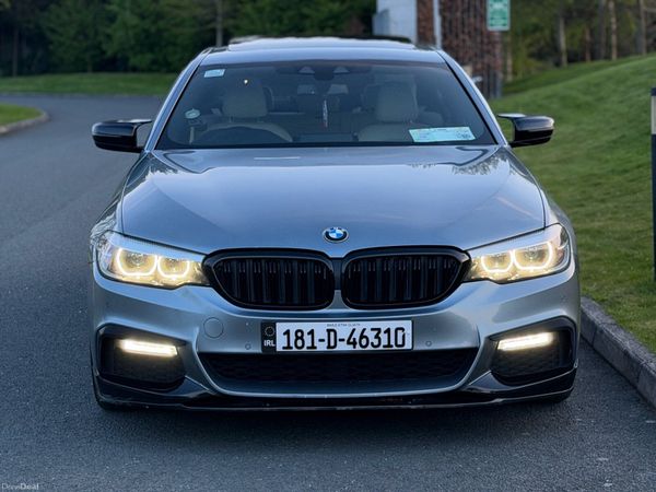 BMW 5-Series Saloon, Diesel, 2018, Blue