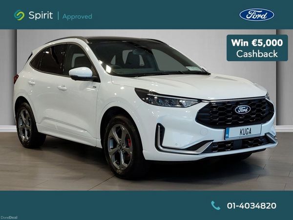 Ford Kuga SUV, Petrol Plug-in Hybrid, 2026, White