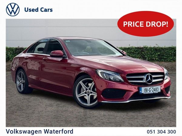 Mercedes-Benz C-Class Saloon, Diesel, 2019, Red