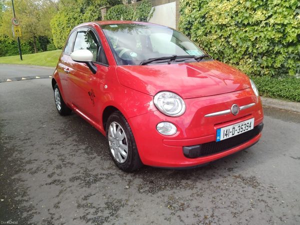 Fiat 500 Hatchback, Petrol, 2014, Red