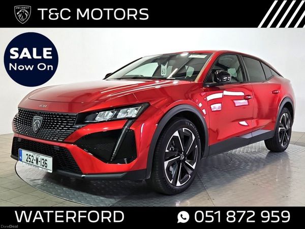Peugeot 408 Hatchback, Petrol Hybrid, 2025, Red