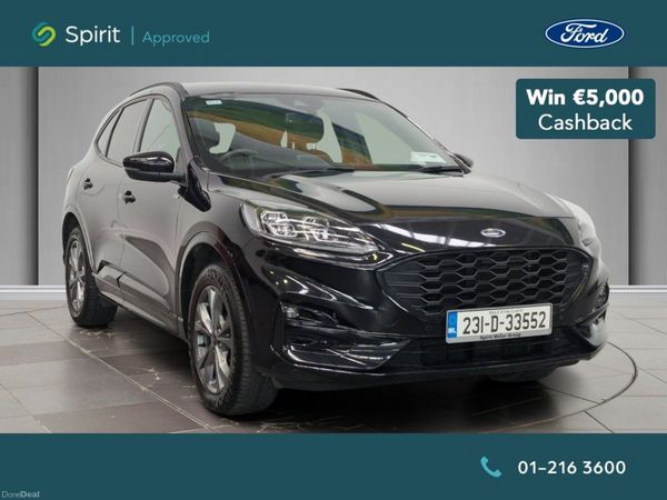 Ford Kuga SUV, Petrol Plug-in Hybrid, 2023, Black