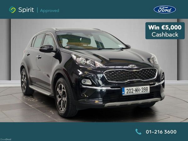 Kia Sportage SUV, Diesel Hybrid, 2020, Black
