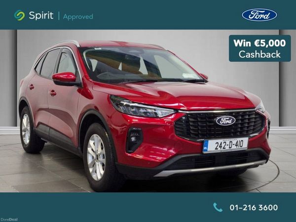 Ford Kuga SUV, Petrol Plug-in Hybrid, 2024, Red