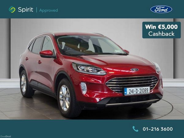 Ford Kuga SUV, Petrol Plug-in Hybrid, 2024, Red