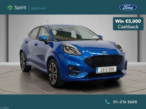 Ford Puma MPV, Petrol Hybrid, 2023, Blue