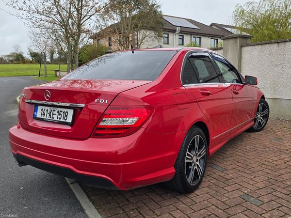 Mercedes-Benz C-Class Saloon, Diesel, 2014, Red