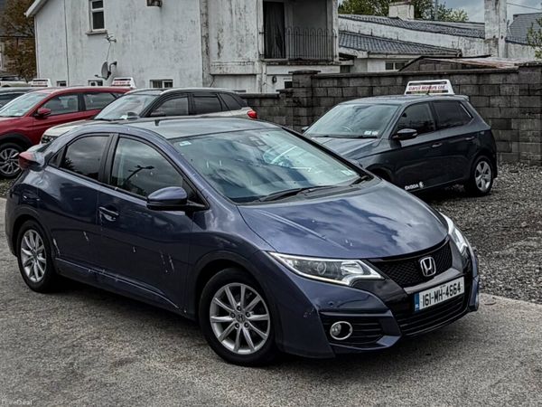 Honda Civic Hatchback, Diesel, 2016, Blue