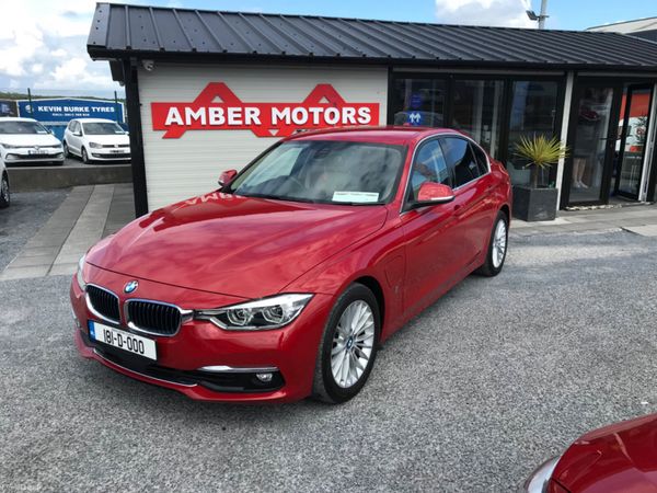 BMW 3-Series Saloon, Petrol Plug-in Hybrid, 2018, Red