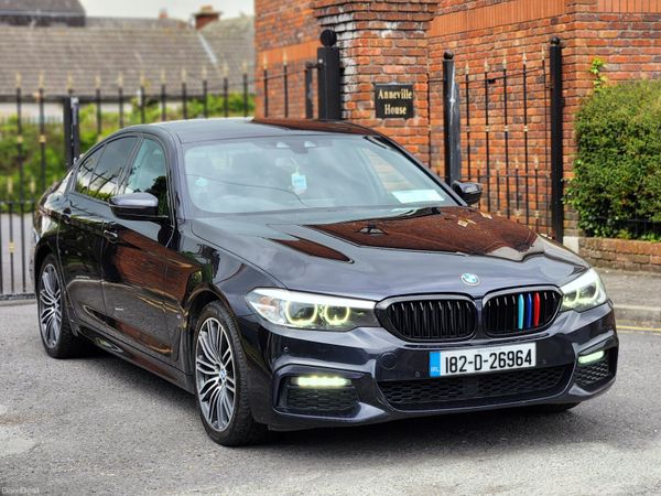BMW 5-Series Saloon, Petrol Plug-in Hybrid, 2018, Blue