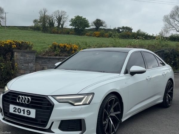 Audi A6 Saloon, Diesel Hybrid, 2019, White