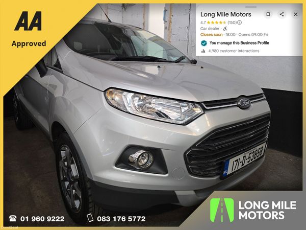 Ford EcoSport SUV, Petrol, 2017, Silver