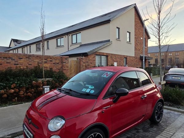 Fiat 500 Hatchback, Petrol, 2015, Red