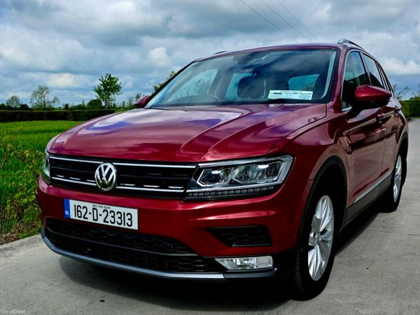 Volkswagen Tiguan SUV, Diesel, 2016, Red