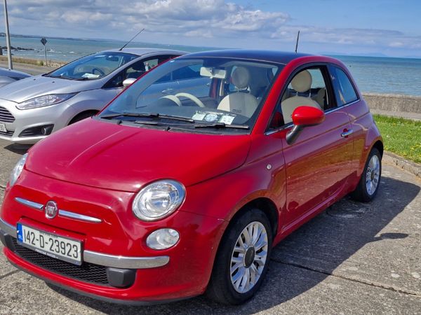 Fiat 500 Hatchback, Petrol, 2014, Red