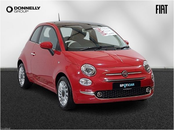 Fiat 500 Hatchback, Petrol, 2023, Red