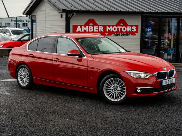 BMW 3-Series Saloon, Petrol Plug-in Hybrid, 2018, Red