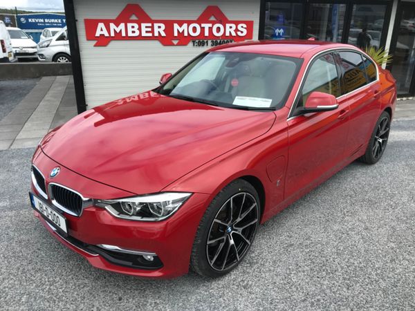 BMW 3-Series Saloon, Petrol Plug-in Hybrid, 2018, Red