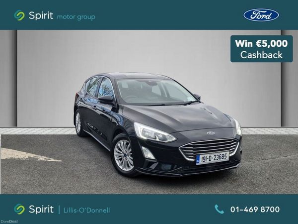 Ford Focus Hatchback, Petrol, 2019, Black