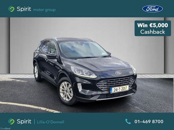 Ford Kuga SUV, Petrol Plug-in Hybrid, 2024, Black