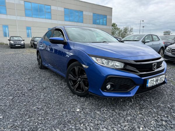 Honda Civic Hatchback, Petrol, 2017, Blue