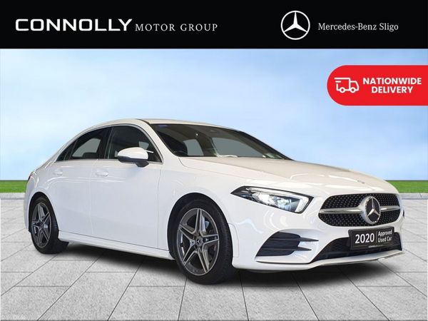 Mercedes-Benz A-Class Saloon, Petrol, 2020, White