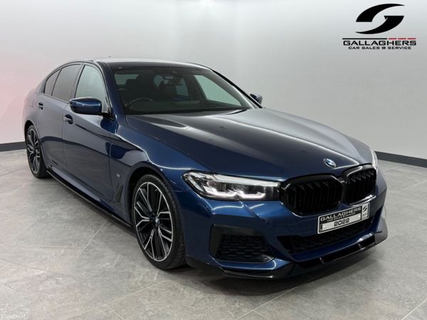BMW 5-Series Saloon, Diesel Hybrid, 2022, Blue