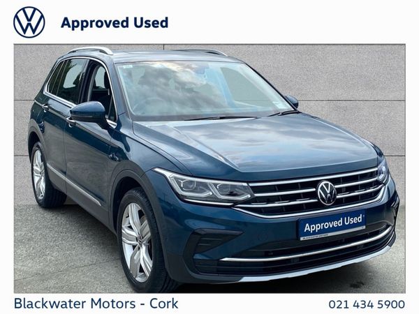 Volkswagen Tiguan SUV, Petrol Plug-in Hybrid, 2022, Blue