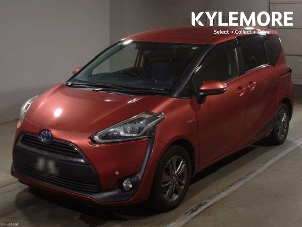 Toyota Sienta MPV, Petrol Hybrid, 2017, Red