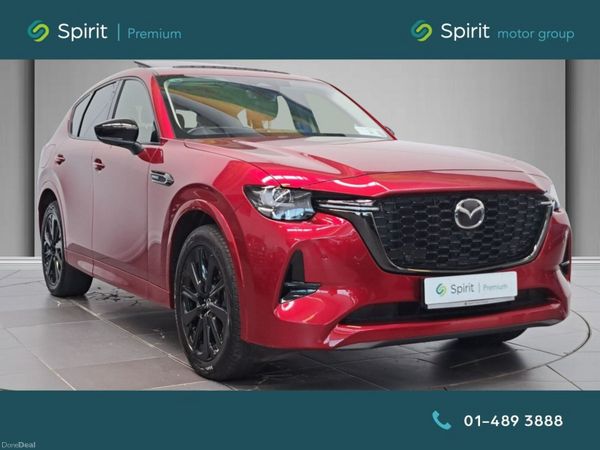 Mazda CX-60 SUV, Petrol Plug-in Hybrid, 2023, Red