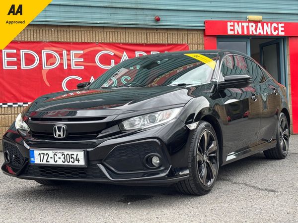 Honda Civic Hatchback, Petrol, 2017, Black