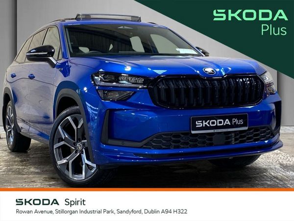 Skoda Kodiaq SUV, Petrol Plug-in Hybrid, 2025, Blue