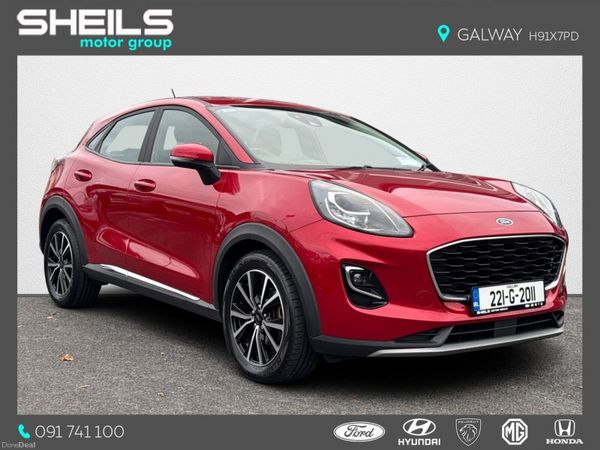 Ford Puma MPV, Petrol Hybrid, 2022, Red