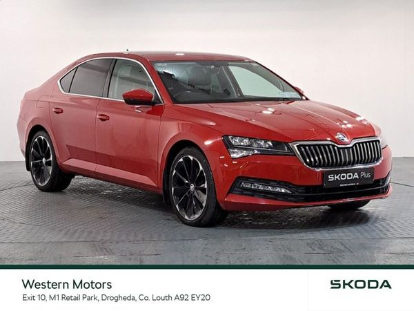 Skoda Superb Saloon, Diesel, 2021, Red